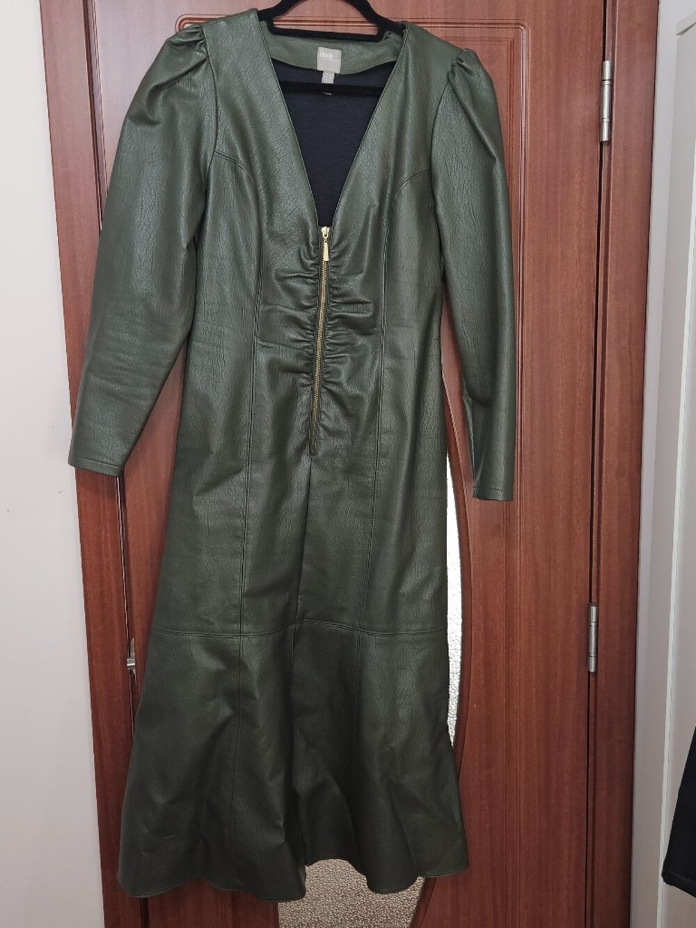 Women leather dress